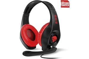 SPIRIT OF GAMER - Casque Micro "PRO-NH5" pour SWITCH / SON STEREO 2.0 / HP 40 mm avec Coussinets Rembourrés / Arceau Ajustable