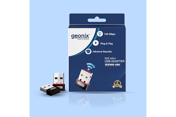 GEONIX USB Wi-Fi Adapter Speed Upto150Mbps