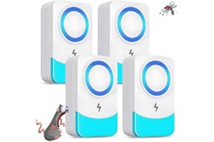 DOBWGXZ Ultrasonic Pest Repeller, Powerful Mouse Repellent Plug-In Pest Control, Effective Against Mice, Rats, Mosquitoes, Spiders, Cockroaches, Ants, and More (Blue)