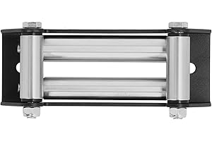 EVGATSAUTO Guía del Rodillo del cabrestante, Paso de Paso del Rodillo del cabrestante Lado a Lado 165 mm / 6,5 Pulgadas Reemplazo de Mantenimiento Universal de Metal para Soportes de ATV UTV