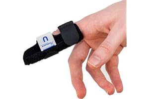 ‎ACTESSO Actesso Neopren Fingerschiene - Linderung bei Fingerverletzungs, Triggerfinger, Hammerfinger und Schmerzen. Fur Zeigefinger, Mittelfinger, und Ringfinger, Einheitsgröße (Schwarz)