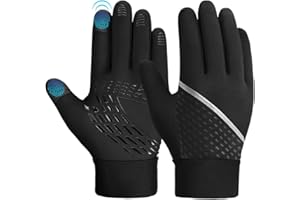 OOPOR Guantes Ciclismo Invierno de Niños - Mitones Pantalla Táctil Antideslizante Infantil para Correr Conducir Running Esquí Moto Bici Mtb Fútbol Sport Ski Juego Accesorios Nieve Frío 4 Tallas Años 4-12