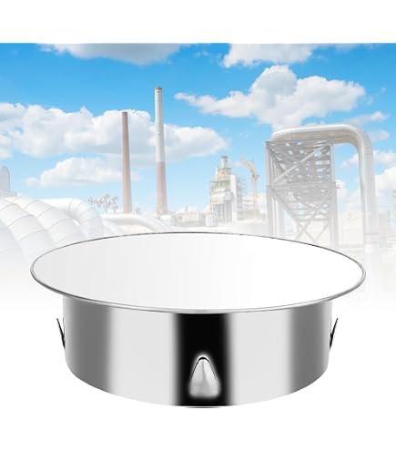 Copertura Per Foro Camino In Acciaio Inox, Tappo Nero 200 Mm – Impermeabile E Sicuro Per Tubi