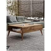 Orta Sehpa Masa Salon Sehpası L&uuml;x Model 90x50x33 Atlantik &Ccedil;am