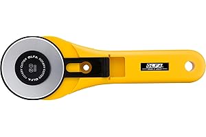 OLFA RTY-3/G - Cuter rotatif avec cuchilla circulaire de 60 mm, jaune