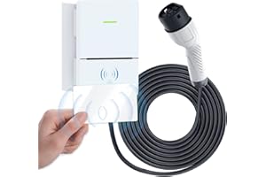 AUTOAND Stazione Ricarica Auto Elettrica Tipo 2, Caricabatterie EV 7kW per Uso Domestico con Cavo da 8,5 m per Tutte le Auto (220 V, 32 Amp)