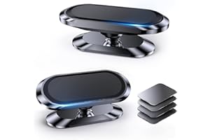 Coolpow Handyhalterung Auto Magnet【2 Stück】 Handy Halterung Auto Magnet【Ganzmetall】 Universal Magnetische Handyhalter Auto für Armaturenbrett【360°】 KFZ Handyhalterung für Samsung iPhone Alle Telefon