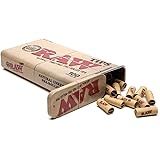 RAW pre-Rolled Tips Metal Tin vorgerollte Tips in Metalldose 1 Tin Case (100 Tips)