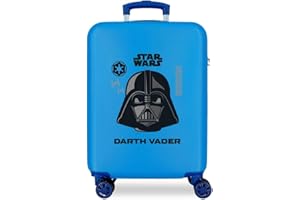 Star Wars Darth Vader Maleta de Cabina Azul 38x55x20 cms Rígida ABS Cierre de combinación Lateral 34L 2 kgs 4 Ruedas Dobles Equipaje de Mano