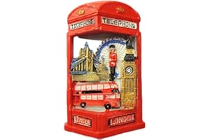 MUYU MAGNET Aimant de réfrigérateur 3D Londres Angleterre cabine téléphonique style voyage souvenir décoration maison et cuisine, cadeau