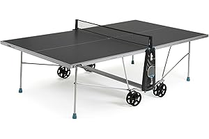 CORNILLEAU – Mesa de Ping Pong Exterior 100 x Exterior – Laminado de 4 mm – FFTT – Compact Technology – SOFTMAT – Azul o Gris