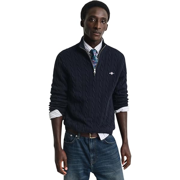 Suéter Para Hombre GANT - Cuello Redondo (C-Neck) - Algodón Fino - Corte Clásico - Calidad Premium