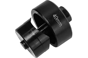 PHMNZIP Perforatrice en Métal Diamètre 40 mm Hexagonale Emporte-Pièce pour Évier Inox Ouvre-Trous Perforateur de Trous en Tôle de Acier pour évier, Plaque en Acier, Inoxydable, Métal