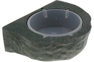 Tubayia Gamelle magnétique pour reptiles, lézards, geckos, etc. (vert)