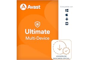 Avast Ultimate 2024 - Antivirus Avast Premium Security con Avast SecureLine VPN y Avast Cleanup Premium | 10 Dispositivo | 1 