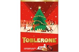 TOBLERONE - Assortiment de Mini Chocolats au Lait, Noir et Blanc avec Nougat au Miel Et Aux Amandes - Idée Cadeau Noël - Chocolat à Offrir ou Partager - 1 Boîte de 400 g