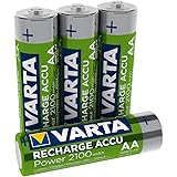 VARTA Ready2Use pre-charged rechargeable AA Mignon Ni-Mh battery (4-pack, 2,100 mAh), rechargeable without memory effect - re