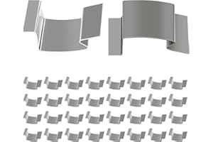 ZAYIN Greenhouse Glass Clips 50pcs for Home Garden Greenhouse Glass‘G' Clips Made of Stainless Steel An Essential Accessory for your Repairs