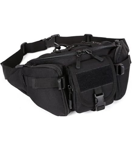 MFH 30703 – Borsa A Tracolla Multifunzione Con Fissaggio Per Cintura, 7 Scomparti, Poliestere - 5