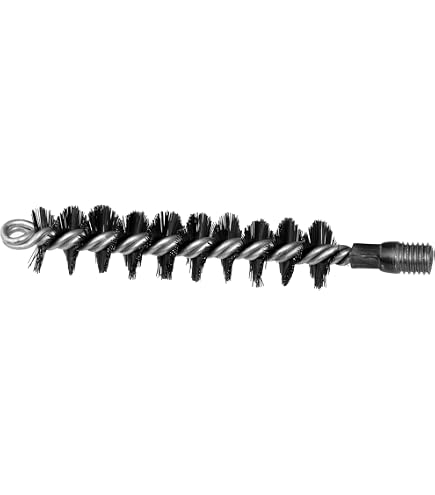 Danskfyre Brosse à tuyau de poêle 40 mm – Outil de nettoyage pour coins difficiles, four et suie, brosse universelle pour cheminée, 32 cm de long