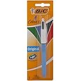 Bic 4 Colours Original Retractable Ballpoint Pen with 1.0mm Point, Blister Pack of 1