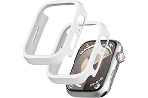 GEEDOOWIN Pack of 2 [No Screen Protector] Protective Case for Apple Watch Series 9/8/7 41 mm, Ultra Thin All-Round Frame Bumper Case, Shockproof, Hard PC Case Protection for iWatch 41 mm Accessories