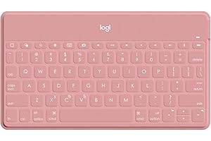 Logitech Keys-To-Go Teclado Inalámbrico Bluetooth para iPhone, iPad, Apple TV, Disposición QWERTZ Alemán, Rosa