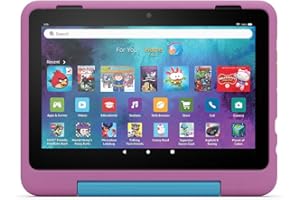 New Amazon Kid-Friendly Case for Fire HD 8 tablet (only compatible with 12th generation tablet), Jungle Cat