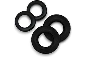 MxMan 2 X 14" Pneumatic Wheelbarrow Tyre 4.00-8 - Wheelbarrow Wheel Replacement, Heavy Duty Replacement Tyre & Inner Tube for Sack Trolley/Barrow and Truck with Big Load Capacity (14")