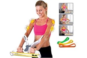 YZYP Arm Exercise Equipment Upper Body Arm Workout Machines with 3 System Resistance Training Bands for Women Strength Training, Biceps Shoulders Chest Workout Fitness Equipment