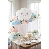 Sevimli G&uuml;len Bulut Y&uuml;zl&uuml; Folyo Balon | Doğum G&uuml;n&uuml; Baby Shower Anaokulu Parti S&uuml;sleme Dekorasyon Balonu