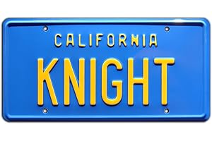 Celebrity Machines Knight Rider | Knight | Metal Stamped License Plate