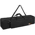 BQKOZFIN Black Tripod Bag 40in Tripod Carrying Case, 40x8x8 /102x21x21cm Heavy Duty Nylon Bag with Shoulder Straps and Handles, Padded Carrying Bag for Light, Speaker, Boom, Microphone Stands
