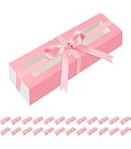 Boîtes Macarons UPKOCH - Lot De 50 Avec Fenêtre - Papier Kraft - Autocollants Inclus