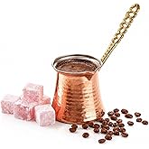 DESTALYA Bakir Cezve,150 ml, Metal Sapli, Soslar icin Uygun (Bakir Cezve)