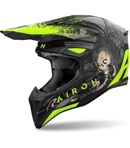 Airoh Helmet Aviator Ace KYBON Blue/Red Gloss L : Amazon.de