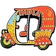 TC The Customizers Set of 1 Auto India Pattern Printed Fridge Magnet Set Funky and Quirky Designs | MDF Wood Material Magent for Fridge Decoration | Fridge Magnets Refrigerator Stylish Set Kitchen