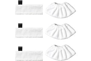 CLKE Zestaw 3 miseczek z mikrofibry z 3 miseczkami ściereczki z mikrofibry, chusteczki do parowania, akcesoria do czyszczenia parą Kärcher Easyfix SC2 SC3 SC4 SC5