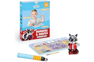 EDURINO Robin Starter Set - Numbers, Shapes Games, Early Math Skills, Counting & Addition - Educational Toy for Kids 4+ - Includes 1 x Robin, Ergonomic Pen, App Access, Handwriting, Interactive