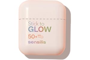 Sensilis - Glow Stick SPF50, Barra de Protección Solar, Protege la Piel de los Rayos UVA y UVB, Previene la Hiperpigmentación, Efecto Glow, Aplicación Precisa, Todo Tipo de Pieles - Stick 10 g