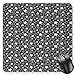 Produktbild HYYCLS Star Mauspads, Greyscale Illustration Chalk Design Hand Drawn Five Pointed Geometric Shapes, Standard Size Rectangle Non-Slip Rubber Mousepad, Charcoal Grey White