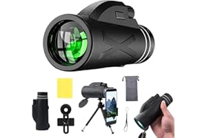 AIWORTH 12x40 Monocular Telescope for Adults Kids - High Power Zoom Monoculars with BAK4 Prisms and FMC Lens - Compact Waterproof Monocular with Phone Holder Tripod for Hunting Bird Watching Hiking Concert