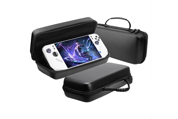QJONSIU Etui Compatible avec MSI Claw A8 (Z2 Extreme), Antichoc Dur Protecteur Voyage Case, Portable Stockage Etui-Noir