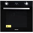 Faber 80L Black Finish Built-In Oven || Push/Pull Knob Control with Digital Display || 8 Cooking Functions with Rotisserie, Grill Rack, Universal Pan|| FBIO 80L 8F BK with 1 Yr Comprehensive Warranty