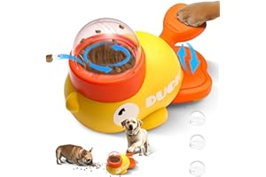 VIMAZ Interactive Dog Food Puzzle Duck Shaped Dispensing Toy, Slow Feeder Dog Bowl & Treat Toy, for Small & Medium Dogs, Reduces Bloating, Encourages IQ Training & Healthy Eating