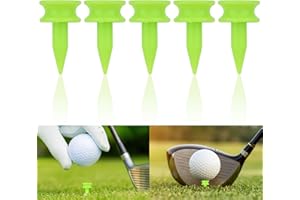 WEYSOO Golf Tees Plastic, 100pcs Green Castle Golf Tees, 25mm Small Castle Tees, Highly Visible Bright Colors, Durable Winter Golf Tees