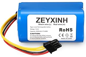 ZEYXINH Batteria di Ricambio per Conga 1290, 14.4V 2600mAh Li-ion Batteria Compatibile con Cecotec Conga 1290, 1390, 1490, 1590 Aspirapolvere, non con Conga 950 990 1190 1790 4090