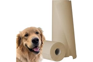 œcolife Hundehandtuch NATURELL, 9 Rollen à 60 Blatt, 55x37cm, aus ungebleichtem Zellstoff für Haustiere