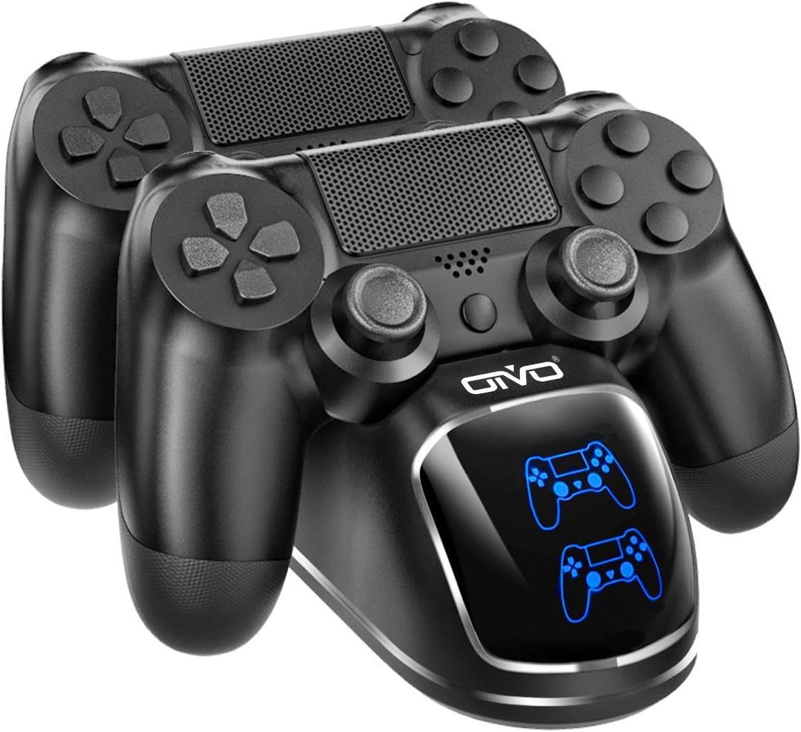 OIVO PS4 Controller Charger - Dualshock 4 Controller Charging Station with Upgraded 1.8-Hours Charging Chip