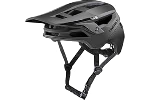 KINGBIKE Fahrradhelm Mountainbike Helm Visier Abnehmbar MTB Helme für Herren Damen Erwachsene Jugend